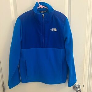North face size medium youth 10/12 quarter zip fleece